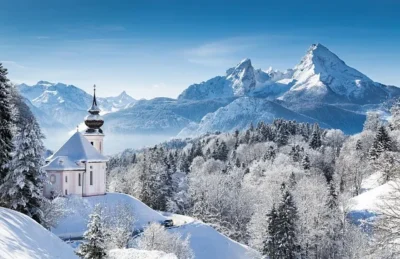 Church in winter